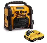 Dewalt Dcr020 240V Xr Compact Dab Digital Jobsite Radio + 2.0Ah Battery