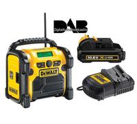Dewalt Dcr020 240V Xr Compact Dab Digital Radio + 10.8V Battery + Charger