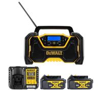 Dewalt Dcr029 18V Compact Dab & Bluetooth Radio With 2 X 4Ah Batteries & Charger