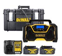 Dewalt Dcr029 18V Compact Dab & Bluetooth Radio With 2 X 4Ah Batteries, Charger & Case