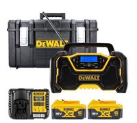 Dewalt Dcr029 18V Compact Dab & Bluetooth Radio With 2 X 5Ah Batteries, Charger & Case