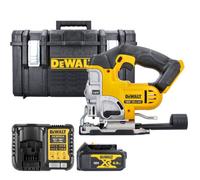 Dewalt Dcs331 18V Xr Li-Ion Cordless Jigsaw With 1 X 4Ah Battery, Charger & Ds300 Case (Without Inlay)