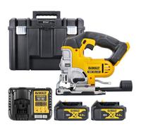 Dewalt Dcs331 18V Xr Li-Ion Cordless Jigsaw With 2 X 4Ah Batteries, Charger & 71195 Case Without Inlay