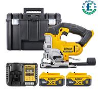 Dewalt DCS331N 18V XR Li-Ion Jigsaw With 2 x 5.0Ah Batteries, Charger & Case