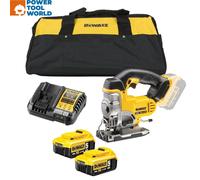 Dewalt Dcs331P2 18V Xr Cordless Jigsaw + 2 X 5.0Ah Battery Charger + Tstak