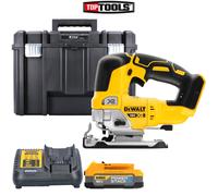 DeWalt DCS334 18V Brushless Top Handle Jigsaw+ 1 x 1.7Ah Battery, Charger & Case