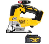 DeWalt DCS334 18V XR Brushless Top Handle Jigsaw With 1 x DCB182 4.0Ah Battery