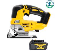DeWalt DCS334 18V XR Brushless Top Handle Jigsaw With 1 x DCB182 4.0Ah Battery