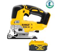 DeWalt DCS334 18V XR Brushless Top Handle Jigsaw With 1 x DCB184 5.0Ah Battery