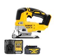 Dewalt DCS334N 18V Brushless Top Handle Jigsaw with 1 x 4.0Ah Battery & Charger
