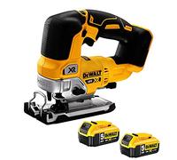DeWalt DCS334N 18V Brushless Top Handle Jigsaw with 2 x 5.0Ah DCB184 Battery