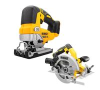 DeWalt DCS334N 18v XR Cordless Brushless Top Jigsaw & DCS570N Circular Saw