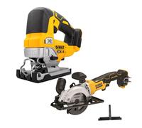 DeWalt DCS334N 18v XR Cordless Brushless Top Jigsaw & DCS571N Circular Saw