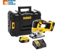 DEWALT DCS334P2 18 V XR Brushless Jigsaw with 2 x 5.0 Ah Li-Ion Batteries