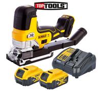 DeWalt DCS335 18V XR Brushless Grip Jigsaw With 2 x 5ah Batteries & Charger