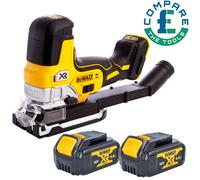 DeWalt DCS335 18V XR Cordless Brushless Grip Jigsaw With 2 x 4.0Ah Batteries