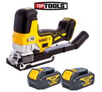 DeWalt DCS335 18V XR Cordless Brushless Grip Jigsaw With 2 x 4ah Batteries