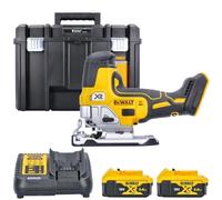 DeWalt DCS335N 18V Brushless Grip Jigsaw with 2 x 5.0Ah Batteries & Charger in Case