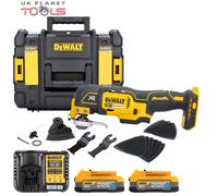 DeWalt DCS355 18V BL Oscillating Tool +Acc., 2x 1.7Ah Batt., Charger & Case