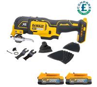 Dewalt DCS355 18V Brushless MultiTool With Accessories + 2 x 1.7Ah Batteries