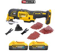 Dewalt DCS355 18V Brushless MultiTool With Accessories + 2 x 5.0Ah Batteries
