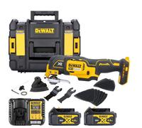 Dewalt Dcs355 18V Brushless Oscillating-Multi Tool With Accessories 2 X 4Ah Batteries, Charger & Case (Without Inlay)