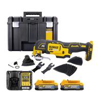Dewalt DCS355 18V MultiTool With Acc. + 2 x 1.7Ah Batteries, Charger & Case