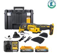 DeWalt DCS355 18V MultiTool With Acc. + 2 x 1.7Ah Batteries, Charger & Case
