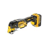 DeWalt DCS355M2 18 Volt 4Ah Oscillating Battery Multi Tool with Integrated LED Work Light Accurate Depth Stop Compatible with Airlock 35 Piece Accessory Kit