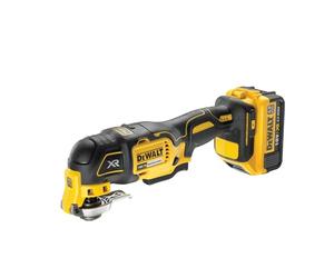 DeWalt DCS355M2 18 Volt 4Ah Oscillating Battery Multi Tool with Integrated LED Work Light Accurate Depth Stop Compatible with Airlock 35 Piece Accessory Kit