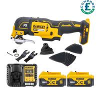 Dewalt DCS355N 18V Brushless MultiTool With Acc. + 2 x 5Ah Batteries & Charger