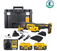 DeWalt DCS355N 18V MultiTool With Acc. + 2 x 5.0Ah Batteries, Charger & Case