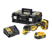 DEWALT DCS356P2-GB 18V XR Cordless 3 Speed Oscillating Multi Tool - with 2x 5Ah Batteries & Charger