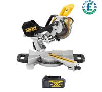 Dewalt DCS365 18V XR Cordless Li-Ion Mitre Saw 184mm With 1 x 4.0Ah Battery