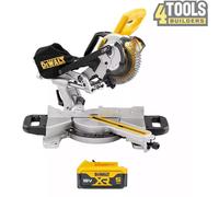 Dewalt DCS365 18V XR Cordless Li-Ion Mitre Saw 184mm With 1 x 5.0Ah Battery