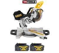 Dewalt DCS365 18V XR Cordless Li-Ion Mitre Saw 184mm With 2 x 4.0Ah Batteries