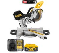 Dewalt DCS365 18V XR Cordless Mitre Saw 184mm With 1 x 5.0Ah Battery & Charger
