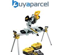 Dewalt DCS365M2 18V XR XPS 184mm Mitre Saw 2 x 4.0Ah Battery Charger & Leg Stand