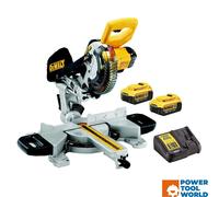 DeWalt DCS365M2 Cordless XPS 184mm Mitre Saw 18 Volt 2 x 4.0Ah Li-Ion