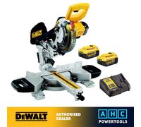 Dewalt DCS365M2 Mitre Saw 18V Cordless 184mm (2 x 4Ah Batteries)