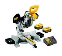 DeWalt DCS365M2 Cordless XPS 184mm Mitre Saw 18 Volt 2 x 4.0Ah Li-Ion
