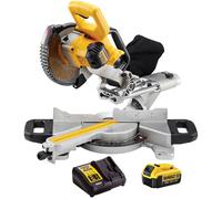 DeWalt DCS365N 18V XR 184mm XPS Slide Mitre Saw With 1 x 4.0Ah Battery & Charger