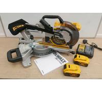 DeWalt DCS365P2 18V 184mm XPS Crosscut Mitre Saw 5 AH + DE7033 leg stand