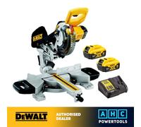 Dewalt DCS365P2 Mitre Saw 18V Cordless 184mm (2 x 5Ah Batteries)