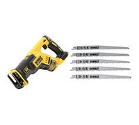 DEWALT DCS367N Brushless XR Compact Reciprocating Saw, Multi & DT2352-QZ Reciprocating Blades, One Size, Set of 5 Pieces