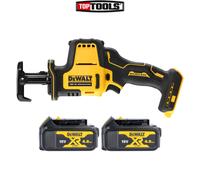 DeWalt DCS369 18V XR Brushless Compact Reciprocating Saw With 2 x 4Ah Batteries