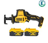 DeWalt DCS369 18V XR Brushless Compact Reciprocating Saw With 2 x 5Ah Batteries