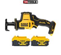 DeWalt DCS369 18V XR Brushless Compact Reciprocating Saw With 2 x 5Ah Batteries