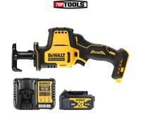 DeWalt DCS369 18V XR Brushless Reciprocating Saw With 1 x 4Ah Battery & Charger