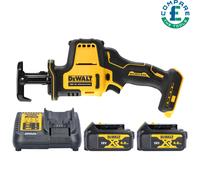 DeWalt DCS369 18V XR Brushless Reciprocating Saw With 2x 4Ah Batteries & Charger